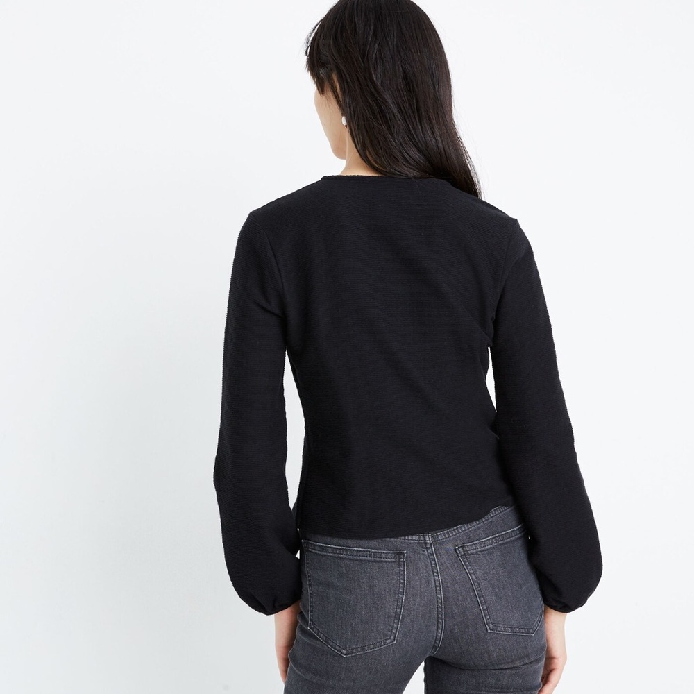 Madewell NWT Texture & Thread Madewell Button Wrap Shirt - Picture 4 of 11